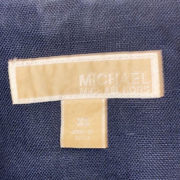 Navy Linen Blazer - Picture 4 of 4